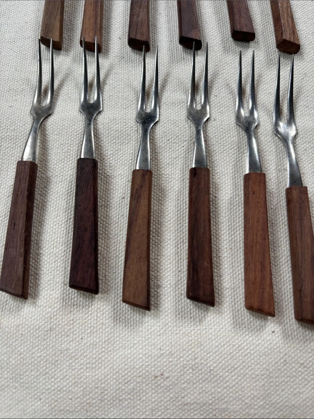 Set of 12 Mid Century appetizer/ cocktail/charcuterie forks
